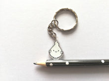 Load image into Gallery viewer, A little bit of light for the dark keyring, cute happy blob, positive key fob, friendship, anxiety, support, care, recycled acrylic