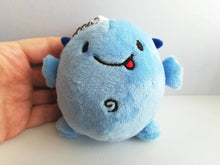 Load image into Gallery viewer, Worry Gobbler, plush small keyring, funny positive gift, cute anti anxiety keychain, recycled filling