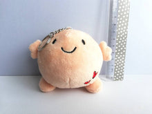 Load image into Gallery viewer, A hug, small soft plush keyring, cute happy gift, care, love you, friend, keychain, recycled filling