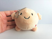 Load image into Gallery viewer, A hug, small soft plush keyring, cute happy gift, care, love you, friend, keychain, recycled filling

