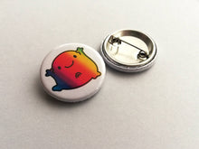 Load image into Gallery viewer, A little splodge of rainbow button badge, cute, positive, happy, supportive, friendship, mini badge