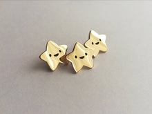 Load image into Gallery viewer, Seconds - You are a star enamel pin, tiny gold star, cute positive brooch, friendship, supportive badge gift