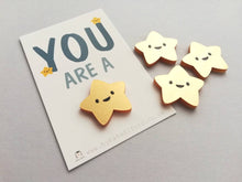 Load image into Gallery viewer, You are a star magnet, acrylic, mini cute happy positive gift, friendship, supportive, care, fridge magnet