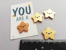 Load image into Gallery viewer, You are a star magnet, acrylic, mini cute happy positive gift, friendship, supportive, care, fridge magnet