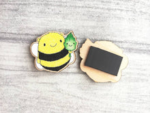 Load image into Gallery viewer, Bee leaf it, you are brilliant, wooden fridge magnet, positive fun happy gift
