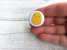 Load image into Gallery viewer, A little sunbeam button badge, positive, happy, supportive, sun, care, mini badge
