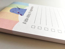 Load image into Gallery viewer, Shopping list notepad, a dollop of organisation, tick list note book, optional magnet, DL jotter pad