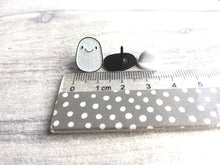 Load image into Gallery viewer, A little moon beam enamel pin, tiny cute, positive enamel gift, supportive, friendship, care, you got this, dream, tiny glitter moonbeam pin