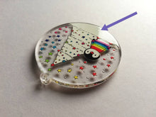 Load image into Gallery viewer, Seconds - Penguin rainbow recycled Christmas decoration