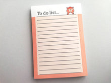 Load image into Gallery viewer, Hamster notepad, cute small note book, ginger hamster jotter pad