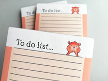 Load image into Gallery viewer, Hamster notepad, cute small note book, ginger hamster jotter pad