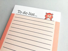 Load image into Gallery viewer, Hamster notepad, cute small note book, ginger hamster jotter pad