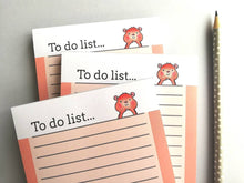 Load image into Gallery viewer, Hamster notepad, cute small note book, ginger hamster jotter pad