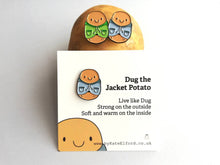 Load image into Gallery viewer, Seconds - Dug the jacket potato mini enamel pin