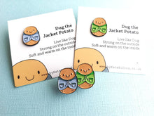 Load image into Gallery viewer, Seconds - Dug the jacket potato mini enamel pin