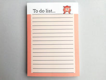 Load image into Gallery viewer, Hamster notepad, cute small note book, ginger hamster jotter pad