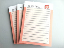 Load image into Gallery viewer, Hamster notepad, cute small note book, ginger hamster jotter pad