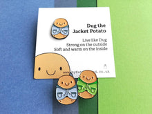 Load image into Gallery viewer, Seconds - Dug the jacket potato mini enamel pin