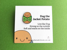 Load image into Gallery viewer, Seconds - Dug the jacket potato mini enamel pin