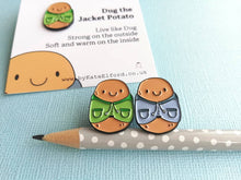 Load image into Gallery viewer, Seconds - Dug the jacket potato mini enamel pin