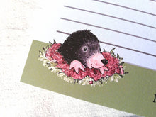 Load image into Gallery viewer, Mole notepad, A6 note pad, small lined planner, I dig lists, mole jotter pad
