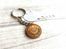 Load image into Gallery viewer, Lucky penny glittery acrylic keyring. Good luck charm, cute little key fob
