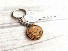 Load image into Gallery viewer, Lucky penny glittery acrylic keyring. Good luck charm, cute little key fob