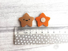 Load image into Gallery viewer, You are a star tiny acrylic glitter magnet, mini cute happy positive gift