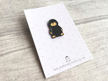 Load image into Gallery viewer, Little mole enamel pin, mini cute dark grey mole badge
