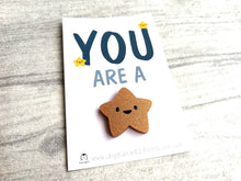 Load image into Gallery viewer, You are a star tiny acrylic glitter magnet, mini cute happy positive gift