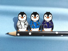 Load image into Gallery viewer, Penguin nurse enamel pin, medical penguin brooch. Boo the penguin care giver, nursing, carer