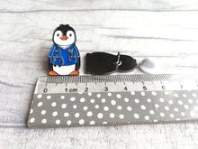 Load image into Gallery viewer, Penguin nurse enamel pin, medical penguin brooch. Boo the penguin care giver, nursing, carer