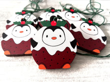 Load image into Gallery viewer, Penguin pudding Christmas decoration