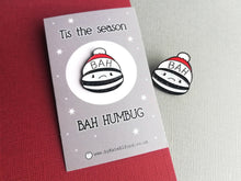 Load image into Gallery viewer, Christmas humbug enamel pin