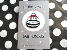 Load image into Gallery viewer, Christmas humbug enamel pin