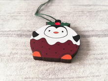 Load image into Gallery viewer, Penguin pudding Christmas decoration