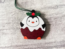 Load image into Gallery viewer, Penguin pudding Christmas decoration