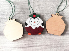 Load image into Gallery viewer, Penguin pudding Christmas decoration