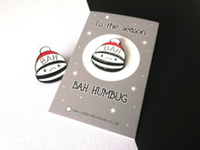 Load image into Gallery viewer, Christmas humbug enamel pin