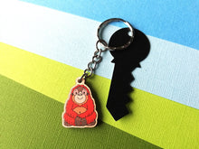 Load image into Gallery viewer, Tiny orangutan keyring, mini wooden key fob, eco friendly wood