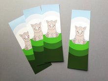 Load image into Gallery viewer, Rhino bookmark, rhinoceros page marker, bookmark gift, book lover