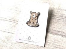 Load image into Gallery viewer, Rhino enamel pin, cute rhinoceros badge