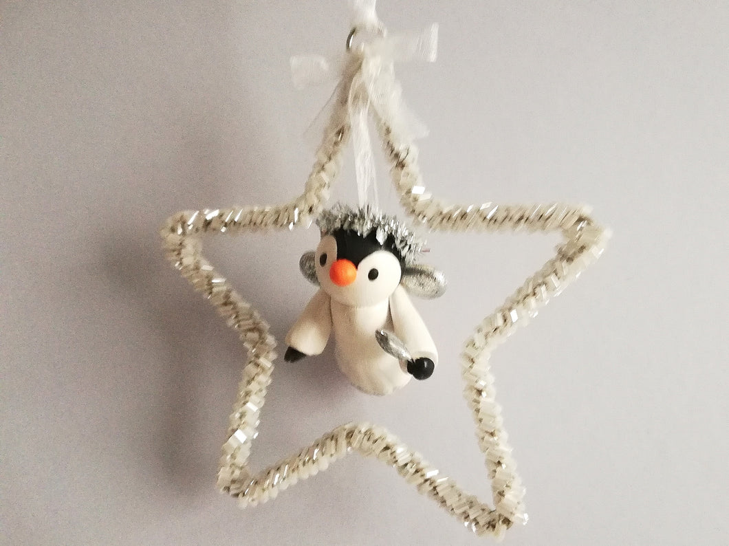 Penguin and star hanger