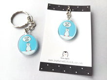 Load image into Gallery viewer, You're the best keyring, mini cute positive penguin gift made from recycled acrylic
