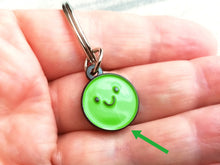Load image into Gallery viewer, Pea of positivity enamel keyring

