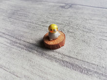 Load image into Gallery viewer, Miniature bird on wood base
