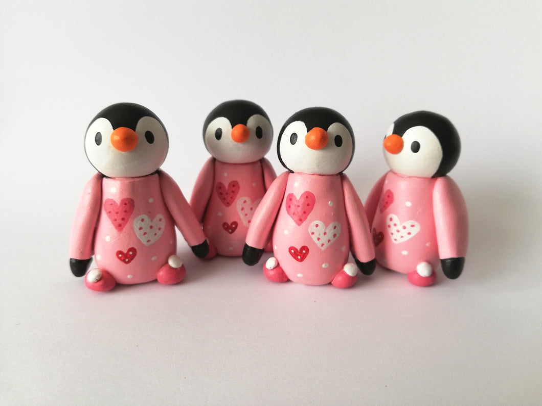 Penguin in pink pyjamas