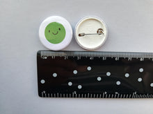 Load image into Gallery viewer, Pea of positivity button badge
