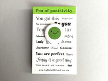 Load image into Gallery viewer, Pea of positivity button badge
