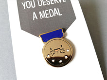 Load image into Gallery viewer, Seconds, you deserve a medal enamel pin
